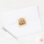 Sticker Carré Bienvenue Dans Notre Patch (Enveloppe)