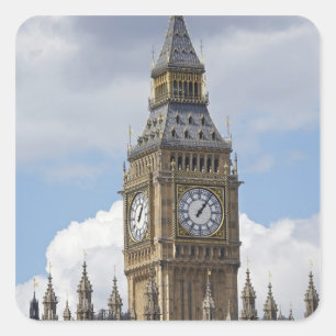 Sticker Carré Big Ben et Houses of Parliament, Londres,