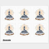 Sticker Carré Big Sable Point Lighthouse Sunrise (Feuille)