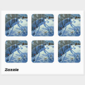 Sticker Carré Big Snowball Zermatt (Feuille)