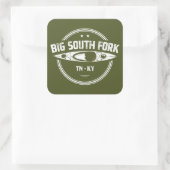 Sticker Carré Big South Fork National River Kayak (Sac)
