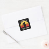 Sticker Carré Bigfoot mon esprit animal | Bigfoot Retro (Enveloppe)