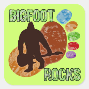 Sticker Carré Bigfoot Rocks