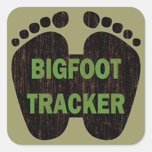 Sticker Carré Bigfoot Tracker (Devant)
