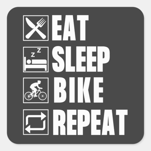 STICKER CARRÉ BIKE (Devant)