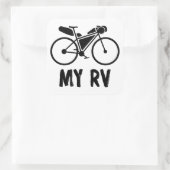 Sticker Carré Bikepacking, Mon Véhicule De Loisirs (Sac)