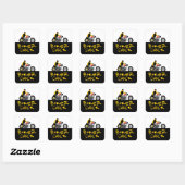 Sticker Carré BIKER CHICK assise sur sa moto (Feuille)