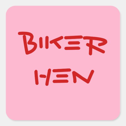 STICKER CARRÉ BIKER CHICKERS (Devant)
