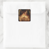 Sticker Carré BILBO BAGGINS™ dans l'oeil de SMAUG™ (Sac)