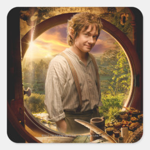 Sticker Carré BILBO BAGGINS™ en collage de Shire