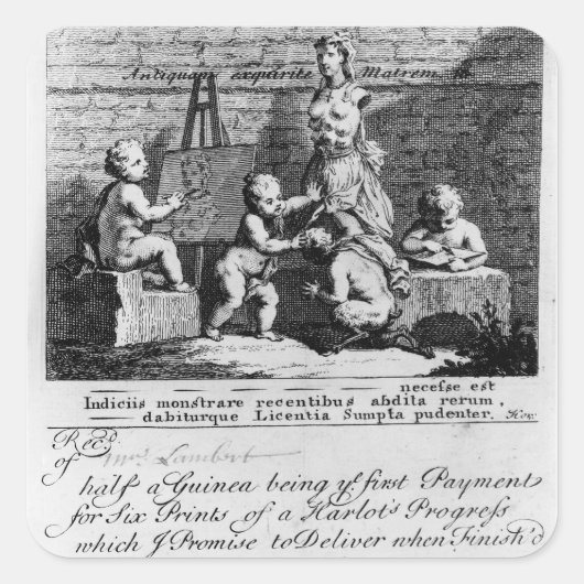 Sticker Carré Billet d'abonnement pour 'A Harlot's (Devant)