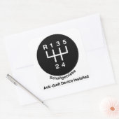 Sticker Carré Billet de périphérique 5 vitesses anti-vol (Enveloppe)