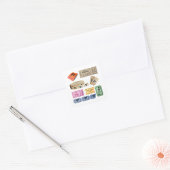 Sticker Carré Billets divers