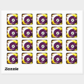 STICKER CARRÉ BILLIARDS BALL NUMBER 4 (Feuille)
