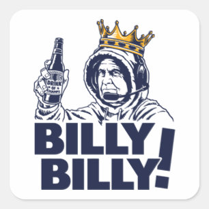 Sticker Carré Billy Billy ! Grande
