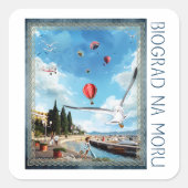 Sticker Carré Biograd na moru 4 (Devant)