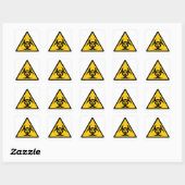 Sticker Carré Biohazard - bichrome jaune/noir (Feuille)