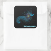 Sticker Carré Bioluminescent Alien Sea Creator (Sac)