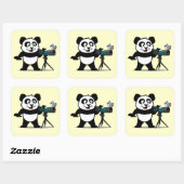 Sticker Carré Birding Panda (Feuille)
