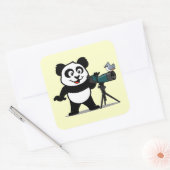 Sticker Carré Birding Panda (Enveloppe)