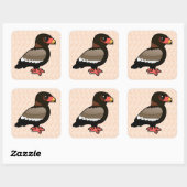 Sticker Carré Birdorable Bateleur (Feuille)