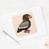 Sticker Carré Birdorable Bateleur (Enveloppe)