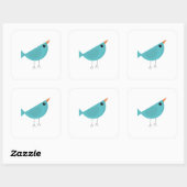 Sticker Carré Birdy (Feuille)