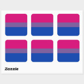 Sticker Carré Bisexual pride (Feuille)