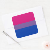 Sticker Carré Bisexual pride (Enveloppe)