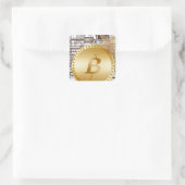 Sticker Carré Bitcoin 18 (Sac)