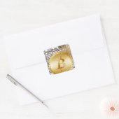 Sticker Carré Bitcoin 18 (Enveloppe)