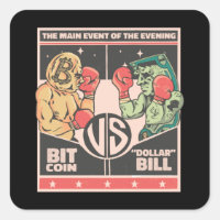 Bitcoin vs Dollar Bill Funny BTC Crypto