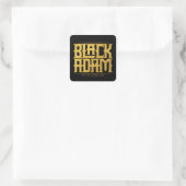 Sticker Carré Black Adam Stacked Name Graphic (Sac)