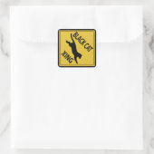 Sticker Carré Black Cat Xing (Sac)