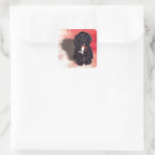 Sticker Carré Black Cocker Spaniel Puppy - Abby (Sac)