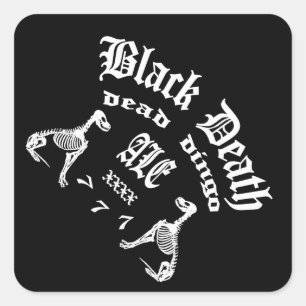 Sticker Carré Black Death 777 - Dead Dingo Ale