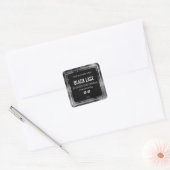 Sticker Carré Black Giraffe Print Product Labels (Enveloppe)