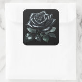Sticker Carré Black Gothic Rose (Sac)