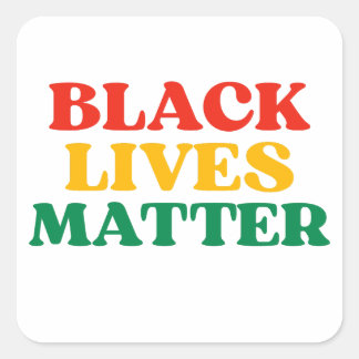 Sticker Carré Black Lives Matter