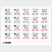 Sticker Carré Black Lives Matter BLM (Feuille)
