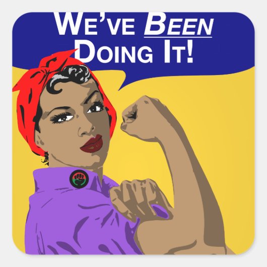 Sticker Carré Black Rosie-Weve L'A Fait (Devant)