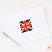 Sticker Carré Black Union Jack (Enveloppe)