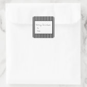 Sticker Carré Black Vertical Festipes vacances (Sac)