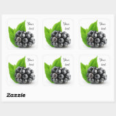 Sticker Carré Blackberry (Feuille)