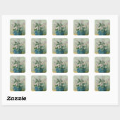 Sticker Carré Blackberry Blossoms (Feuille)