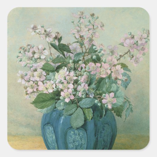 Sticker Carré Blackberry Blossoms (Devant)