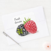 Sticker Carré Blackberry et framboise (Enveloppe)