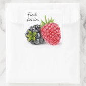 Sticker Carré Blackberry et framboise (Sac)