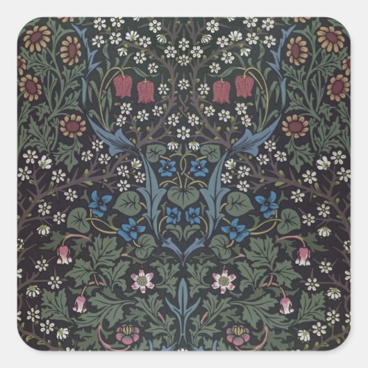 Sticker Carré 'Blackthorn' wallpaper design, 1892 (Devant)