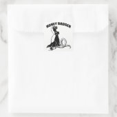 Sticker Carré Blaireau de miel (Sac)